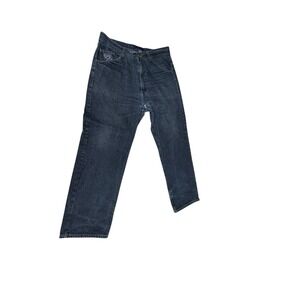 VTG"Phat Farm" Mens Baggy Dark Wash Denim Embroid Logo 38x30 PLZ READ!! FINAL